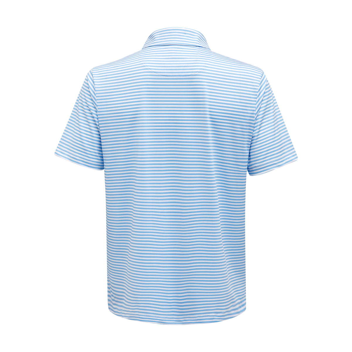 Blue & White Stripe Polo – Meripex Apparel