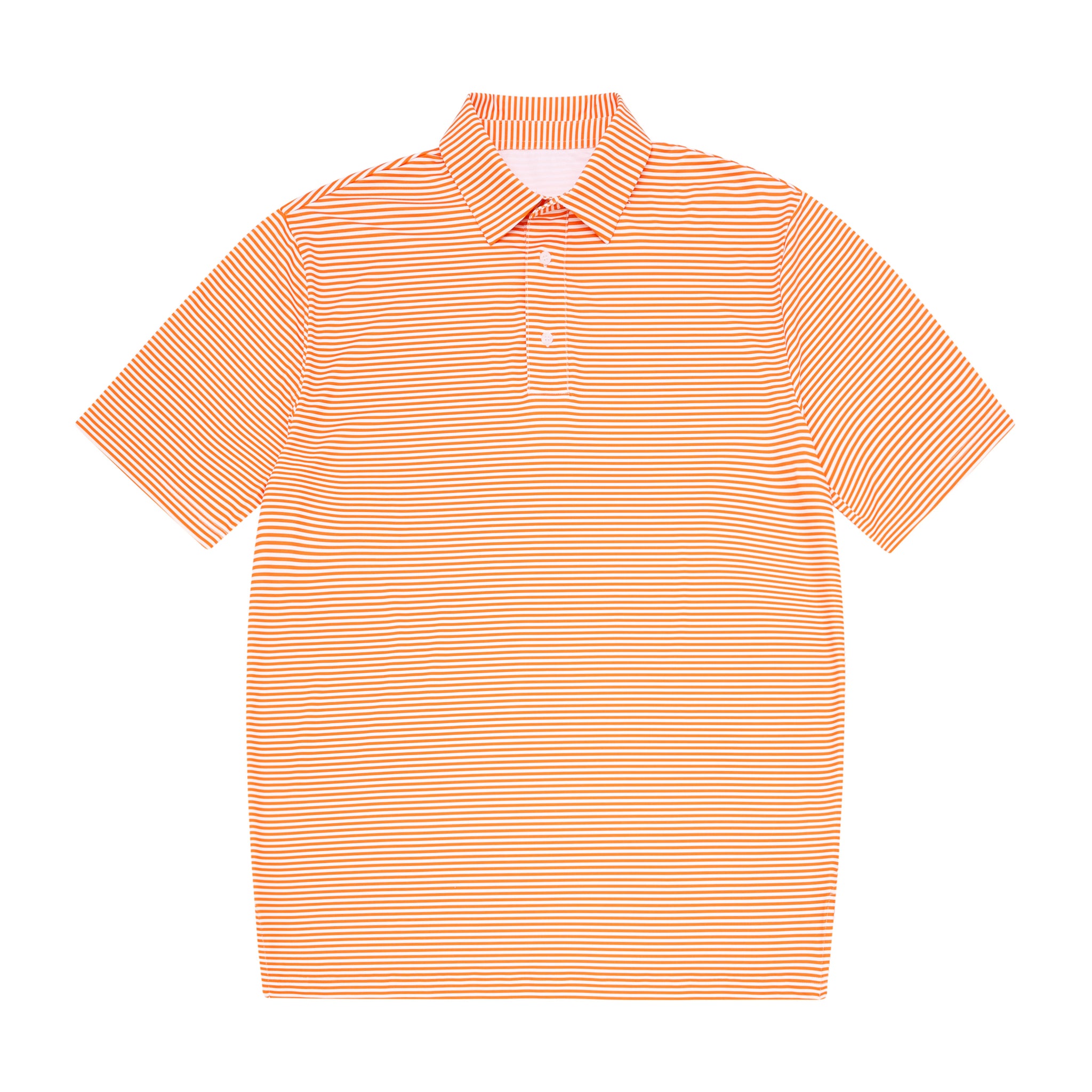 Orange and white striped polo best sale